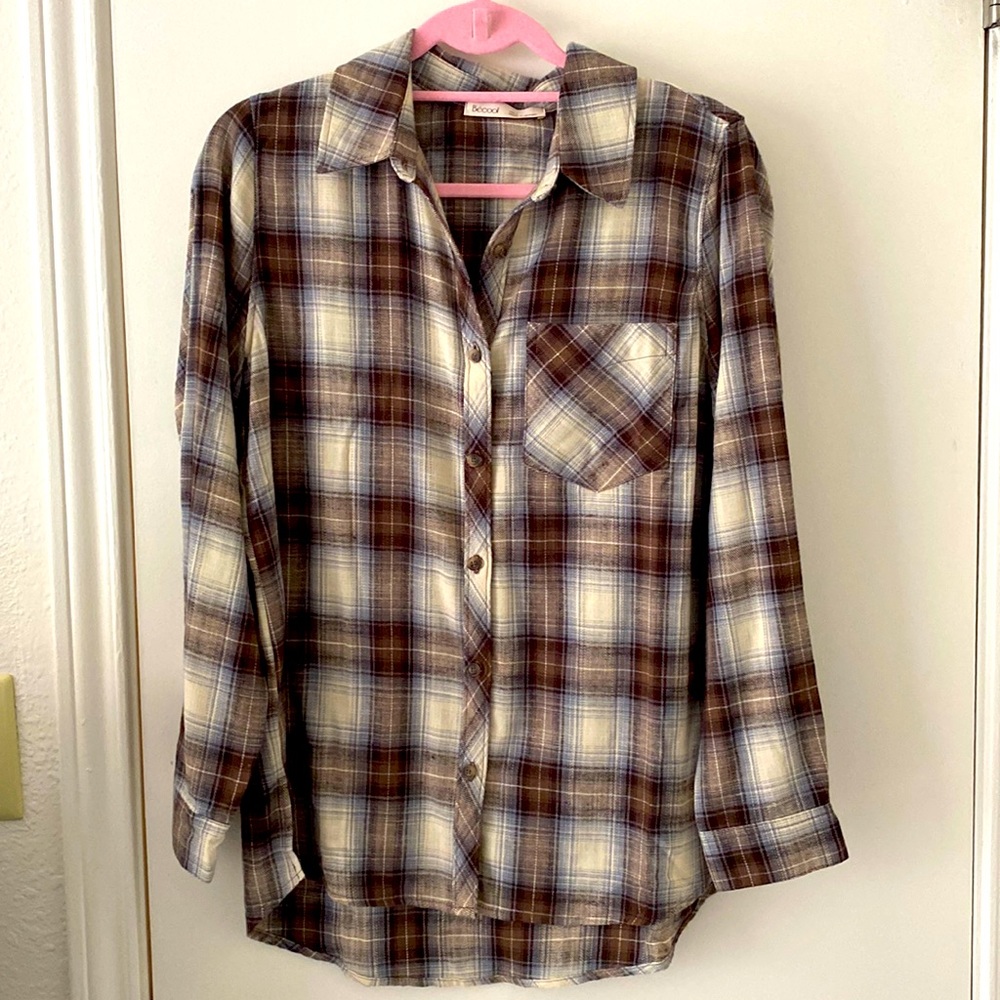 Super Soft Flannel (light blue/brown)
